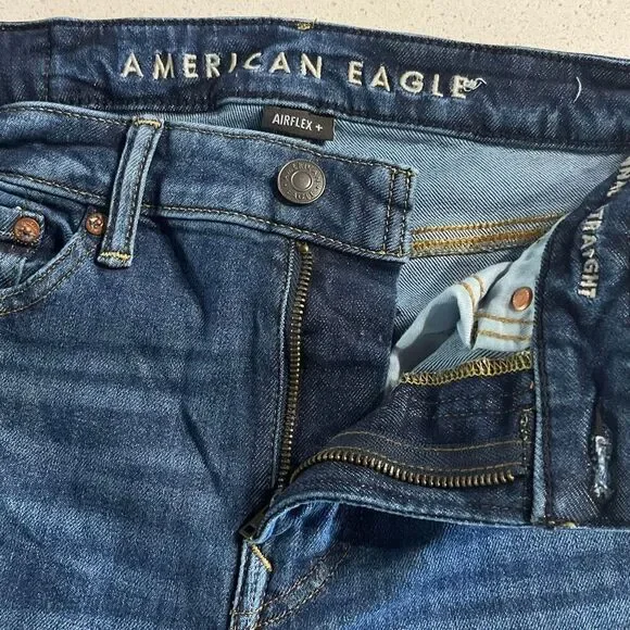 American Eagle Flex Fit + Original Straight Leg Jeans Size 29x32 - Picture 2 of 9